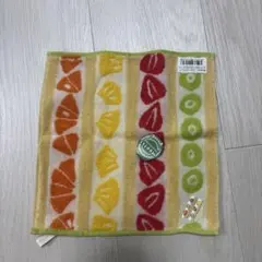 カラフルフルーツ柄タオルハンカチ