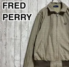 FRED PERRY チェック柄ナイロンジャケット