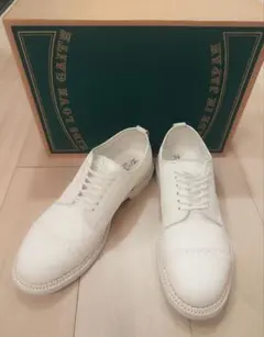 【廃盤/美品】KIDS LOVE GAITE ホワイトレザーシューズ Size8のサムネイル
