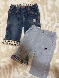 DOUBLE.B ミキハウス ハーフパンツ 2枚セット 110