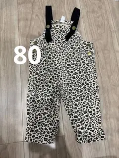 ヒョウ柄ロンパース 80サイズ