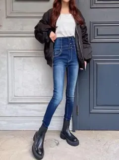 GRL ハイウエスト スキニーデニム パンツ cu405 ♡のサムネイル