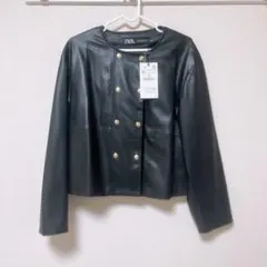 ZARA フェイクレザージャケット　ジャケット　アウター　ザラ
