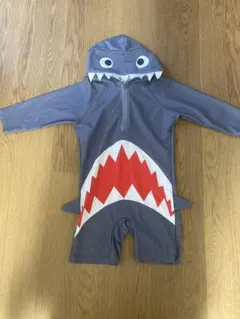 サメデザイン フード付き水着