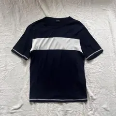 JILSANDER navy border knit teeのサムネイル