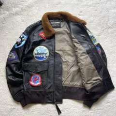 美品　トップガン G-1 レザーフライトジャケット TOPGUN ブラックのサムネイル