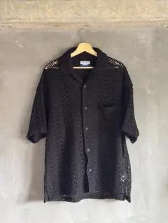 MAISON SPECIAL ブラックオープンカラーシャツのサムネイル