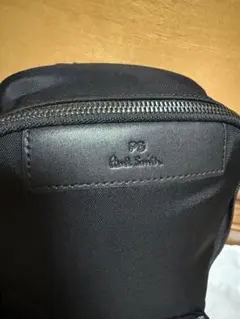 美品】ポールスミス ボディバッグ レザー マルチストライプ ブラック