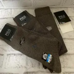 POLO グレー ソックス 27-29cm 新品