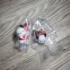 サンリオ カラーコレクションチャームRed ガチャ、めじるしアクセサリーのセット