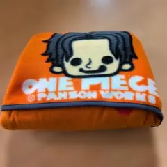 ワンピース×パンソンワークス ビッグフリースブランケット フード付き オレンジ