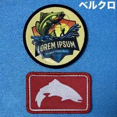 A1827 米国老舗釣具　シムス　フィッシング　刺繍&プリントパッチ　ベルクロ