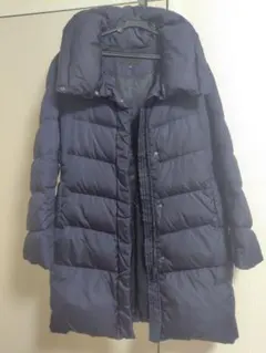 お値下げ！UNIQLO ユニクロ☆ボリュームカラーダウンコート☆ネイビーLサイズ