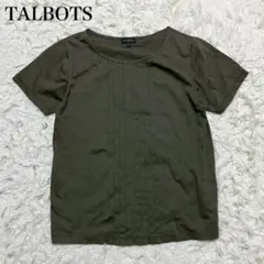 TALBOTS 半袖Tシャツ　カットソー　カーキ　ウォッシャブル　カジュアルのサムネイル