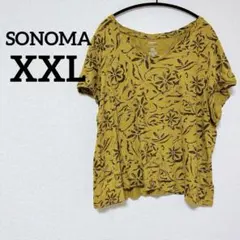 美品✨️SONOMA The everyday Tee 【XXL】花柄 Tシャツ