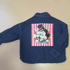 ミッキー　デニムシャツ