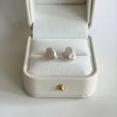 〈14kgf〉淡水パールのハートピアス