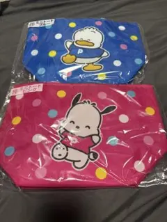 ポチャッコ あひるのペックル ミニトート ピンク ブルー 当たりくじ 一番くじ