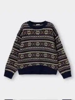 GU ノルディックセーター　ニット　セーター　ノルディック柄　長袖