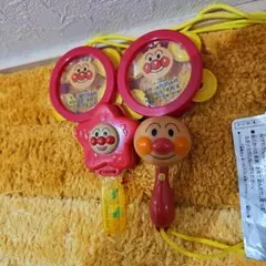 アンパンマンおもちゃセット　マラカス、タンバリンはアンパンマンランド特典です