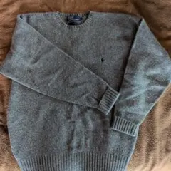 Polo by Ralph Lauren グレーセーター 100%ウール