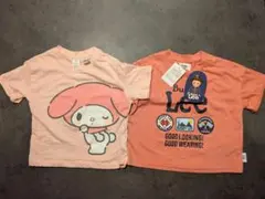マイメロディー　子供用Tシャツ2点セット 80