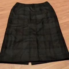 UNITED ARROWS タイトスカート ブラック チェック
