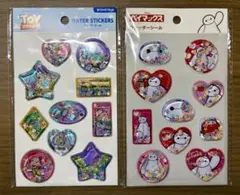 ディズニー　トイストーリー　ベイマックス　ウォーターシール　2点セット
