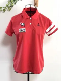 le coq sportifレディース 赤 ゴルフポロシャツ　Ｌサイズ