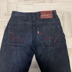 EDWIN BLUE TRIP デニム　W28 立体裁断　濃紺　未使用級