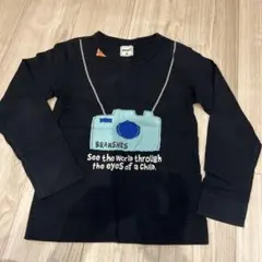 BRANSHES 長袖カットソー ブラック 140cm