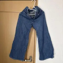 ワイドデニムパンツ （ブルー）のサムネイル