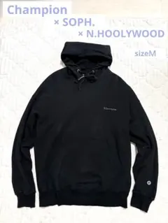 トリプルコラボ　パーカー　黒Ｍ