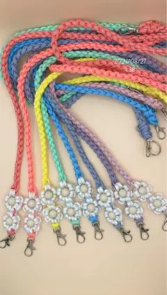 レインボーストラップ　ぴんく