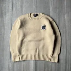 90s Polo Ralph Lauren ニット ウール M 肉厚 セーター