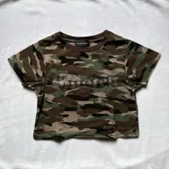 CHOACHOA 迷彩柄 ラインストーン Tシャツ