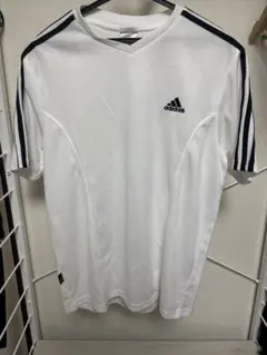 adidas 白/ホワイト Tシャツ M アディダス