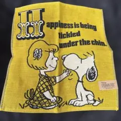 Vintage PEANUTS スヌーピー ハンカチ タオル