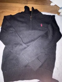 Polo Ralph Lauren ブラック ハーフジップ セーター M