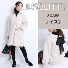 【定価2.4万】JUSGLITTY 24AW スキッパーワンピース サイズ2