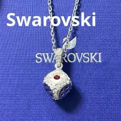 スワロフスキー ネックレス feel ティアドロップ レッド 正規品極美品 