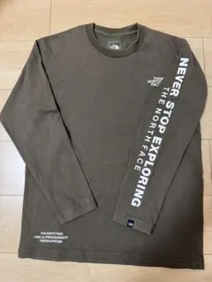 THE NORTH FACE ロングスリーブカットソー カーキ　長袖Tシャツ