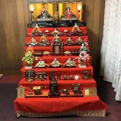 ③雛壇　7段飾り　春童作　吉野雛 ③雛壇7段飾り春童作吉野雛