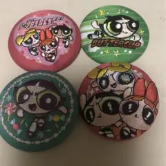 パワーパフガールズ 刺繍缶バッジ　4種セット
