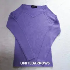 UNITED ARROWS パープル Vネックセーター