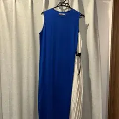 AZUL 青色ノースリーブロングワンピース