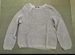 【美品】ユニクロ3Dメッシュクルーネックセーター　長袖