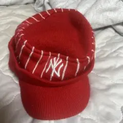 New Era New York Yankees ニット帽 ビーニー 赤のサムネイル