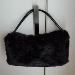 【コムサイズム】ファーバッグ