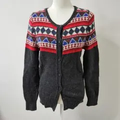 ギャップ/GAP ウール混 アーガイル ニット【S】カーディガン
